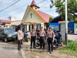 Tim Operasi KRYD Polres Majene Berikan Pengamanan Kegiatan Ibadah di Gereja