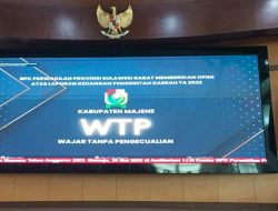 Pemkab Majene Raih WTP Ke-8