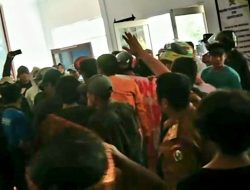 Nyaris Ricuh, Massa Aksi Di Duga Tidak Kompak
