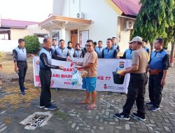 Polres Majene Lakukan Baksos Sambut Hari Bhayangkara Ke 77