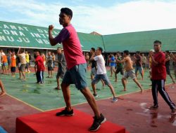 Warga Permasyarakatan Rutan Majene Jaga Kesehatan Melalui Senam