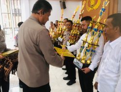 Polres Majene Sabet Juara Pertama  Lomba PBB Tingkat SMP