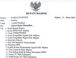 Besok Safari Ramadhan Pemkab Majene Dimulai, Ini Jadwal Bupati Dan Wabup