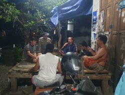 Personel Polsek Malunda Polres Majene Laksanakan Patroli Malam