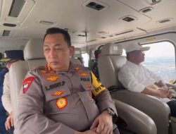 Bersama Menko PMK Kapolri Patroli Melalui Udara