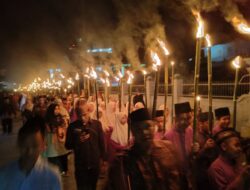 Sejumlah Desa Di Majene Menggelar Pawai Obor, Berikut Kegunaan Obor Dijaman Rasulullah