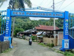 Gapura Batas Desa Pamboborang Rampung, Begini Kata Warga