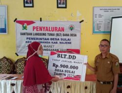 Penyaluran BLT Desa Sulai, Abdullah Harap Dukungan Dan Doa Masyarakat