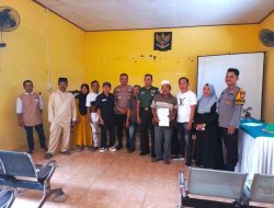 Kapolsek Pamboang Hadiri Mediasi Sengketa Tanah Dan Bangunan di Desa Bonde Utara
