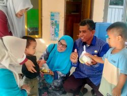 Penjabat Dan Ketua TP – PKK Pesuloang Sambangi Posyandu Pondang Balada