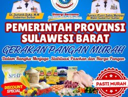 Pemprov Sulbar Gelar Gerakan Pangan Murah di Lapangan Ahmad Kirang Mamuju