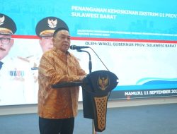 Meski Terbatas, Diharap Kedepan Melangkah Lebih Maju Lagi, Pesan Wagub Sulbar dalam Rakor Penanggulangan Kemiskinan