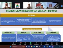 Inspektorat Sulbar Ikuti Rapat Persiapan Penilaian Desa Antikorupsi Bersama KPK