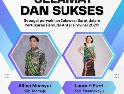 Alfian dan Laura Wakili Sulbar di Pertukaran Pemuda Antar Provinsi 2025