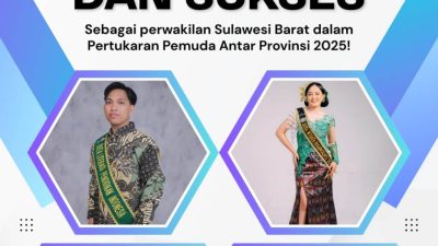 Alfian dan Laura Wakili Sulbar di Pertukaran Pemuda Antar Provinsi 2025