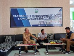 BPBD Sulbar Bersama BMKG Mamuju Koordinasi Penguatan Data dan Informasi Kebencanaan