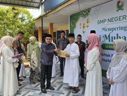 Bupati di Dampingi Ketua TP PKK Majene Hadiri Maulid Nabi di SMPN 2