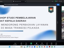 Bapperida Sulbar Ikuti Workshop Pembelajaran Penjabat Kepala Daerah Perbaikan Layanan Dasar