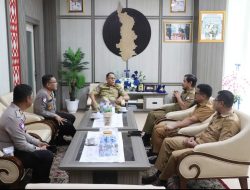 Kejar PAD dan Sinergi Layanan, Bapenda Sulbar Dampingi Sekretaris Daerah Terima Audiensi Dirlantas Polda Sulbar