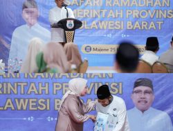 Di Dampingi Fatmawati Salim, Gubernur SDK Gelar Safari Ramadhan di Majene