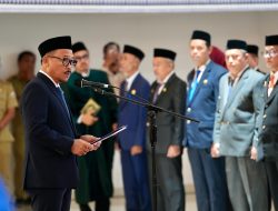 126 Pejabat Eselon III, 28 Fungsional, dan Satu Asisten di Lingkup Pemprov Sulbar di Lantik