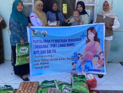 Salurkan PMT, Nurmini Sarankan Ibu Hamil Agar Kedepankan Pola Hidup Sehat