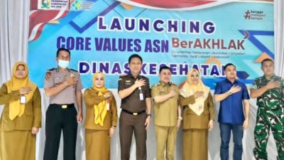 Bupati Launching Core Values BerAKHLAK, Transformasi Pelayanan Kesehatan Profesional dan Humanis Menjadi Target