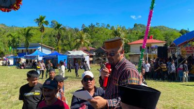 Bau Akram Dai Hadiri Puncak Upacara Adat Pattera’ Pappuangan di Limboro Rambu-Rambu