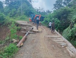 Respons Cepat Arahan Gubernur SDK, PUPRD Sulbar Tangani Kerusakan Jalan Poros Salutambung–Mambi